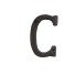 Dekoratívne železnej písmeno C527 C