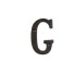 Dekoratívne železnej písmeno C527 G