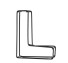 Dekoratívne železnej písmeno L