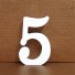 Dekorativní dřevěná číslice 5
