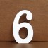 Dekorativní dřevěná číslice 6