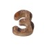 Dekorativní dřevěné číslice C474 3