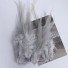 Dekorativní kohoutí peří 10-15 cm 50 ks šedá