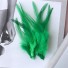 Dekorativní kohoutí peří 10-15 cm 50 ks zelená