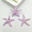 Dekorativní miniatury mořská hvězdice 10 ks světle fialová