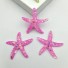 Dekorativní miniatury mořská hvězdice 10 ks tmavě růžová