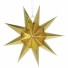 Dekorativní papírová hvězda zlatá