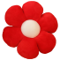 Dekorativní polštář květina 30 cm červená