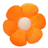 Dekorativní polštář květina 30 cm oranžová