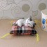 Dekorativní polštářek s kočkou šedá