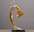 Dekorativní socha tanečnice zlatá