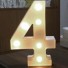 Dekorativní svítící číslice 4