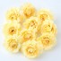 Dekorativní umělé květy 10 ks žlutá