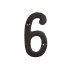 Dekorativní železná číslice 6