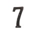 Dekorativní železná číslice 7