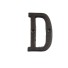 Dekorativní železné písmeno C527 D