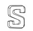 Dekorativní železné písmeno S