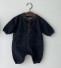 Denim-Overall für Kleinkinder T2643 schwarz