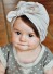 Detská čiapka s mašľou Jess sivá