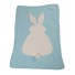 Dětská deka s králíkem tyrkysová