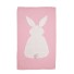 Detská deka s králikom ružová