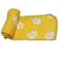 Dětská deka s tlapkami žlutá