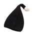 Detská háčkovaná čiapka s brmbolcom čierna