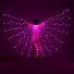 Dětská LED křídla na břišní tance tmavě růžová