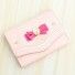 Detská peňaženka s mašľou ružová