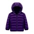 Dětská péřová bunda L1967 tmavě fialová