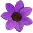 Detská podložka do vane v tvare kvety J3134 fialová