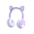 Dětská sluchátka s ušima C1193 světle fialová