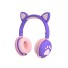 Dětská sluchátka s ušima C1193 tmavě fialová