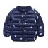 Detská zimná bunda L1978 tmavo modrá