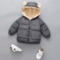 Detská zimná bunda L2016 tmavo sivá