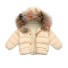 Detská zimná bunda L2041 krémová