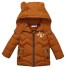 Detská zimná bunda L2098 svetlo hnedá