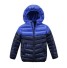 Detská zimná bunda s kapucňou J1868 modrá