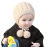 Detská zimná čiapka s brmbolcami J1241 béžová
