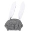 Detská zimná čiapka s králičím uškami J1871 sivá