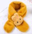 Detská zimná šál so zajačikom žltá