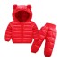 Dětská zimní bunda a kalhoty L1704 červená