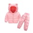 Dětská zimní bunda a kalhoty L1704 růžová