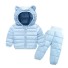 Dětská zimní bunda a kalhoty L1704 světle modrá