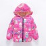 Dětská zimní bunda s potiskem J1870 růžová