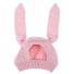 Dětská zimní čepice s králičími oušky J1871 růžová