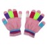 Dětské barevné rukavice A126 růžová