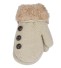 Detské bavlnené palčiaky s gombíkmi J872 béžová