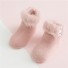 Detské chlpaté ponožky A1492 ružová