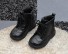 Detské členkové topánky A1546 čierna